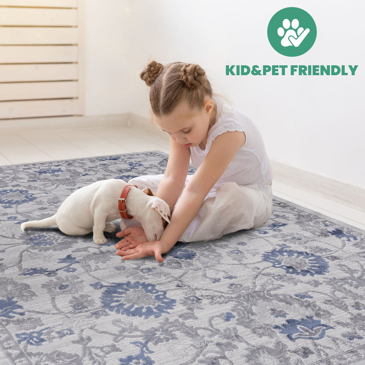 Marfi - 5' X 7' Oriental Area Rug - Blue