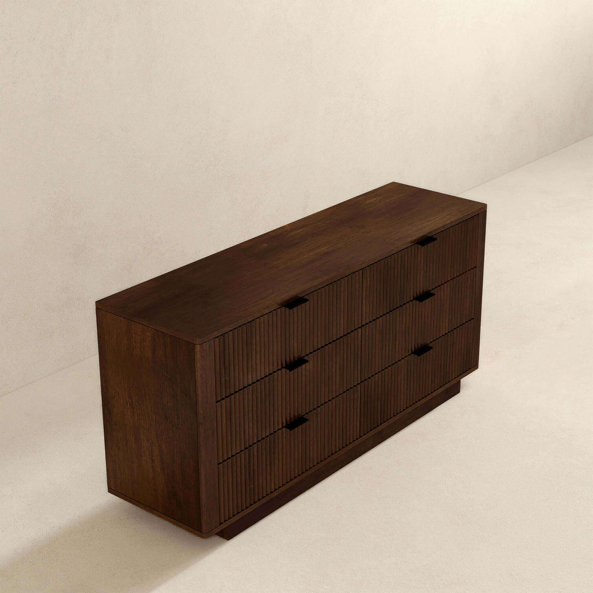 Lola - Mid-Century Modern Dresser With 6 Drawers - Dark Brown by Ashcroft Furniture | Bel Furniture