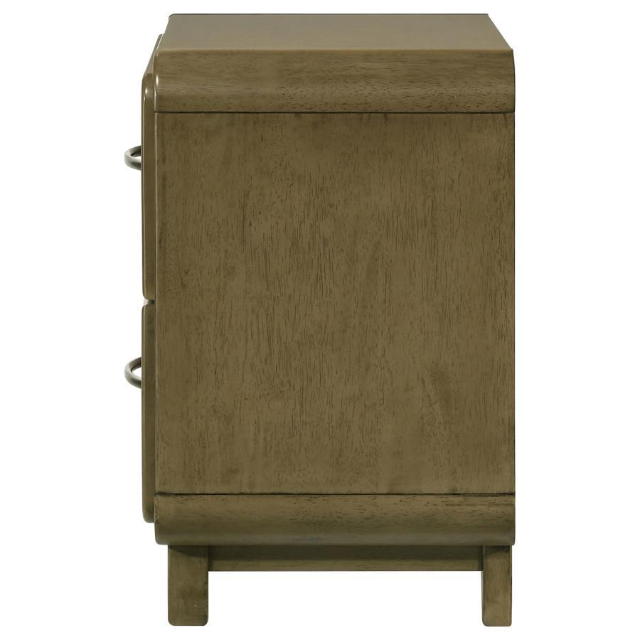 Amsbury - 2-Drawer Nightstand Bedside Table - Nutmeg by Coaster Fine Furniture | Bel Furniture