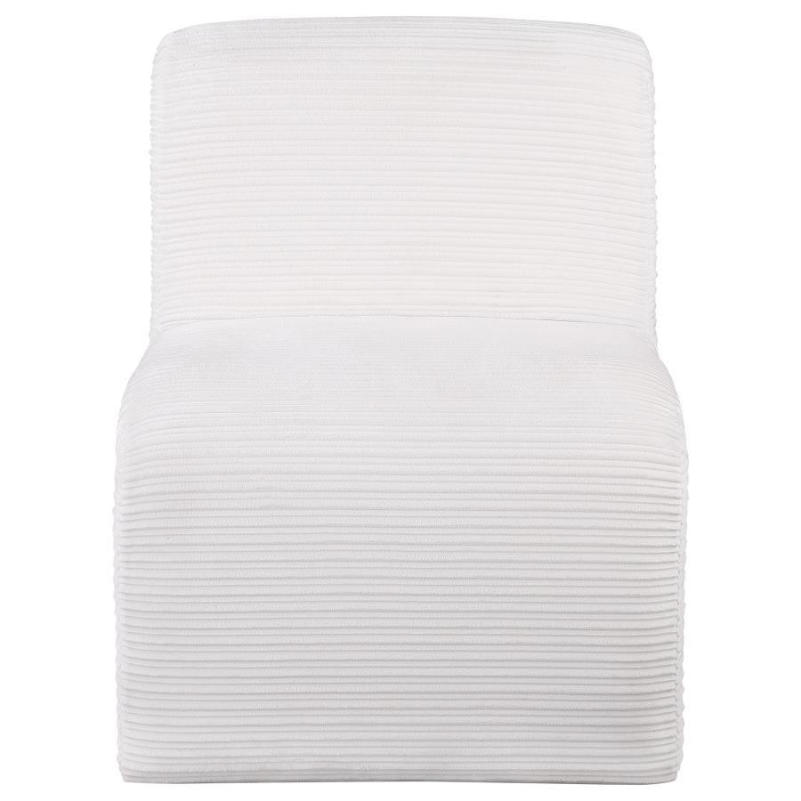 Drayton - Upholstered Curved Armless Accent Chair by Coaster Fine Furniture | Bel Furniture