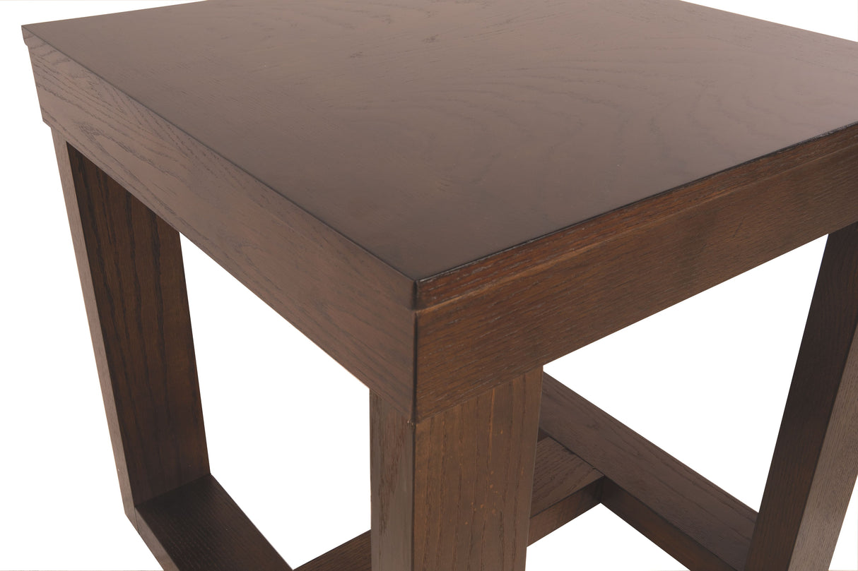 Watson - Dark Brown - Square End Table by Signature Design by Ashley® | Bel Furniture