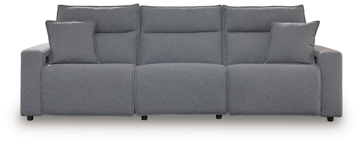 Modmax - Salt And Pepper - Reclining Sectional Gray 3 Pc. Power Reclining Sectional by Signature Design by Ashley® | Bel Furniture