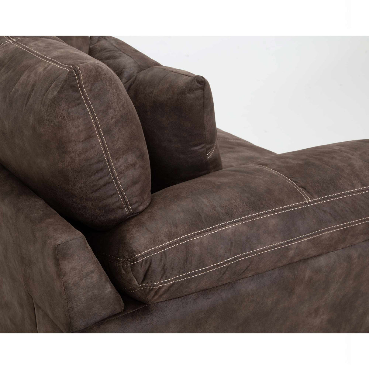 840 Teagan Rustic Brown 3-Piece L-Shaped Sectional Sofa with Reversible Cushions