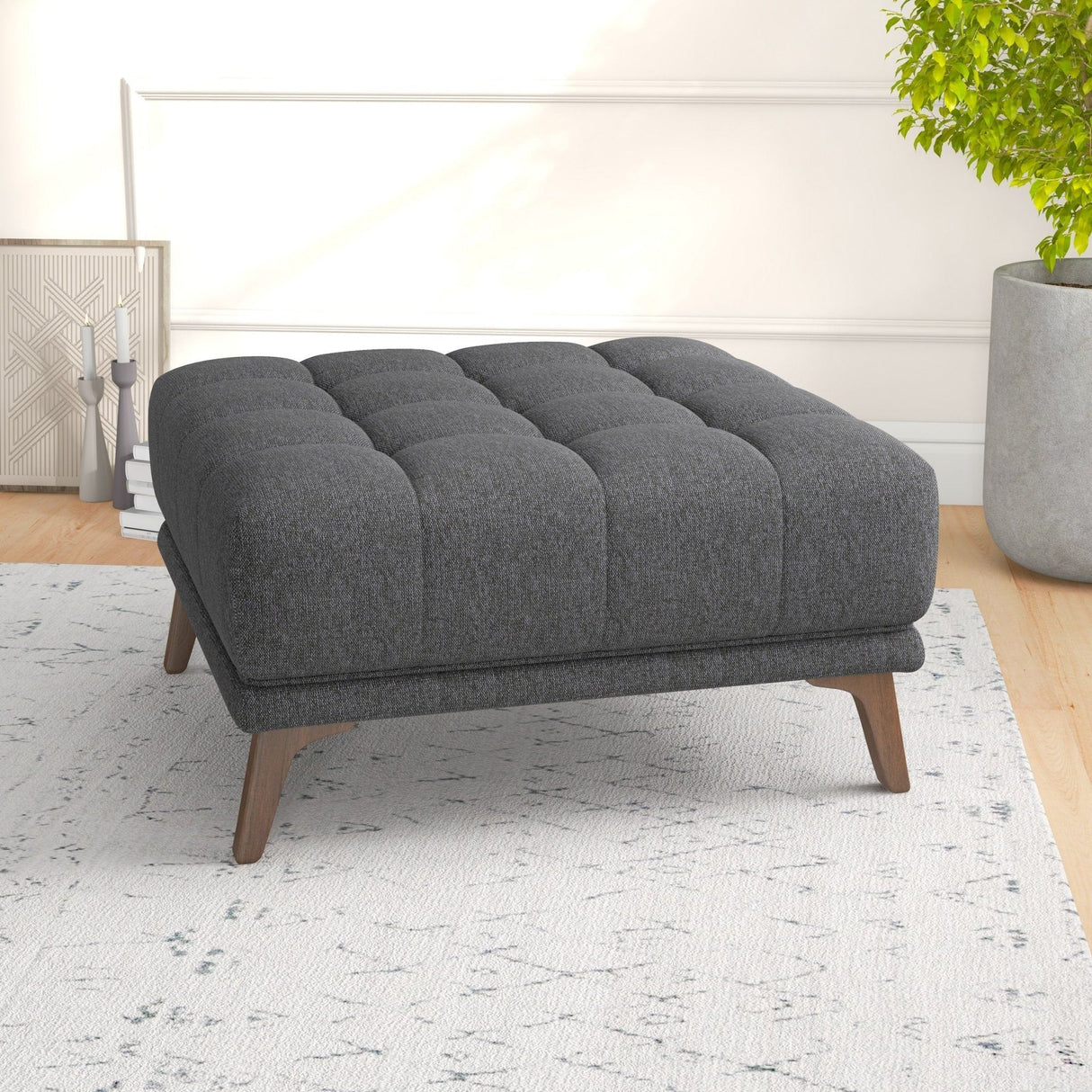 Addison - Square Upholstered Ottoman