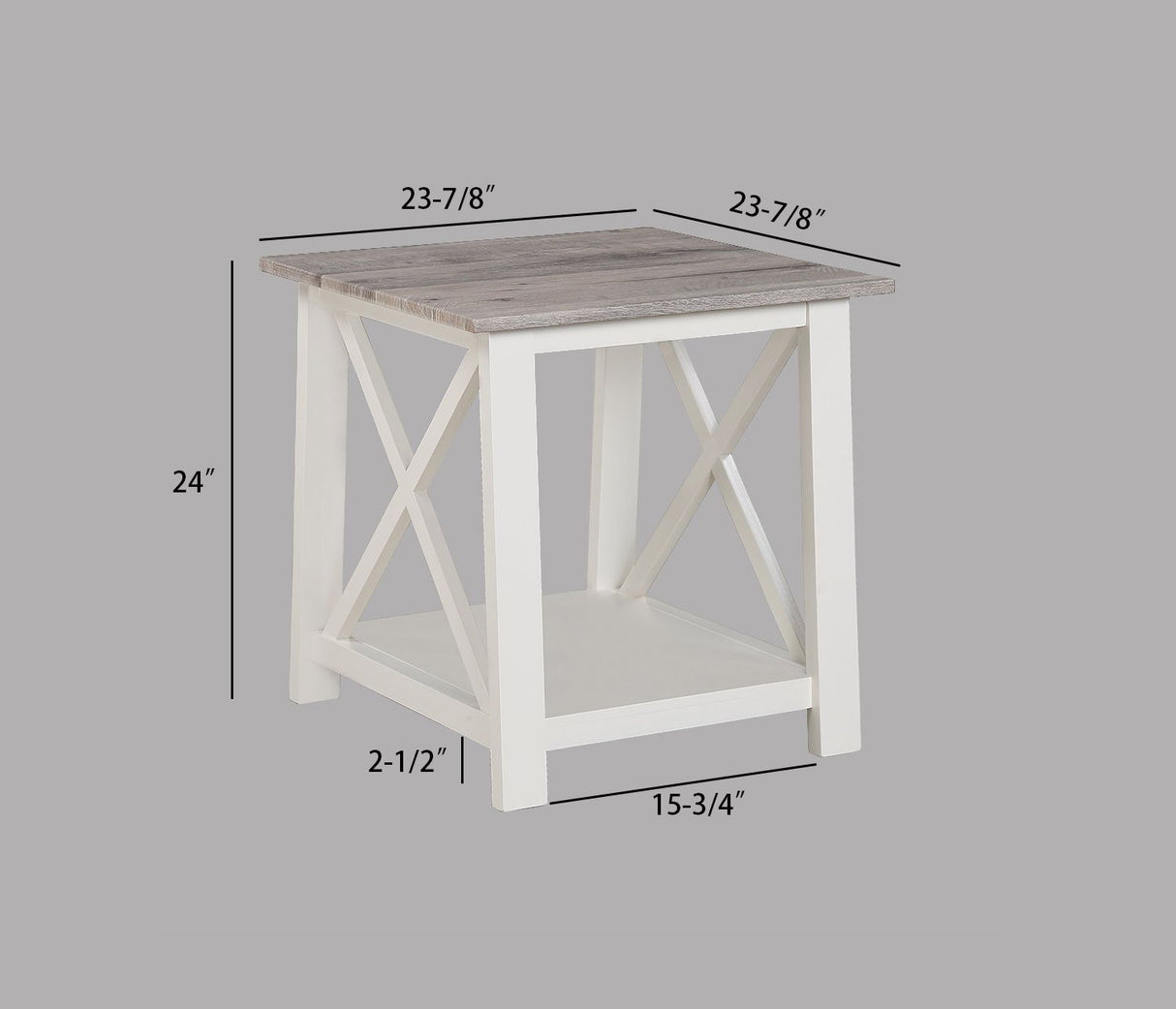 Thelma - 3 Piece Cocktail Set - White / Light Brown by Crown Mark | Bel Furniture