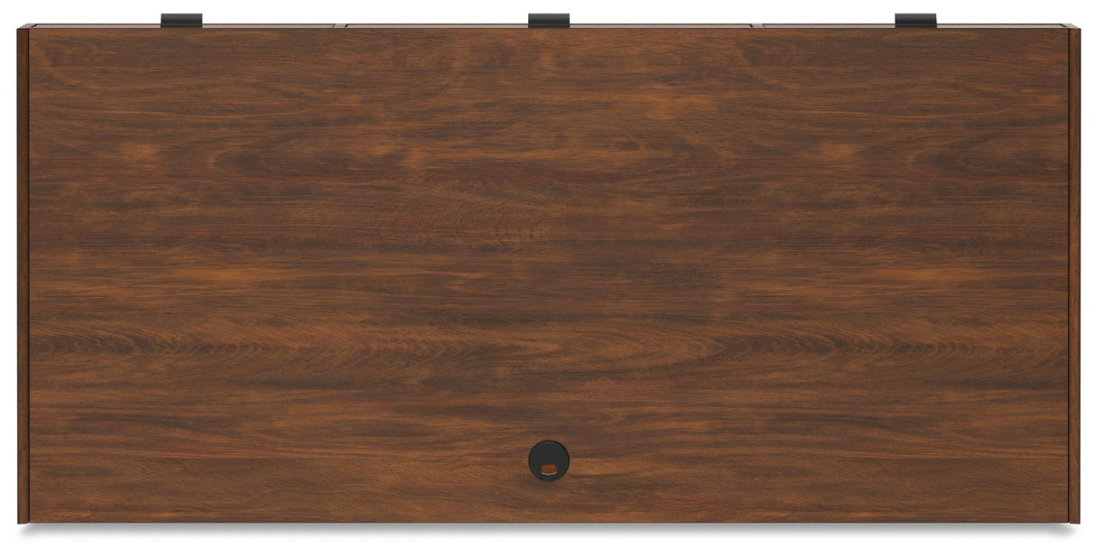 Lyncott - Brown - Home Office Desk by Signature Design by Ashley® | Bel Furniture