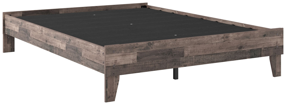 Neilsville - Platform Bed Dark Gray Queen by Signature Design by Ashley® | Bel Furniture