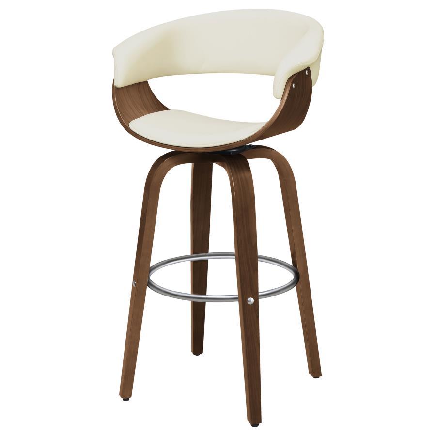 Zion - Upholstered Swivel Bar Stool by CoasterEssence | Bel Furniture
