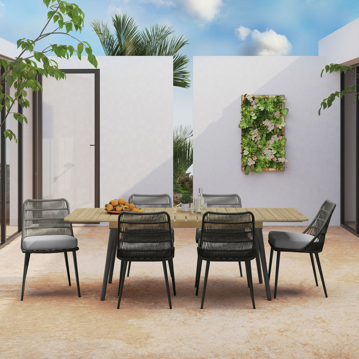 Beachside - Outdoor Extendable Dining Table - Light Teak by Simpli-Home | Bel Furniture