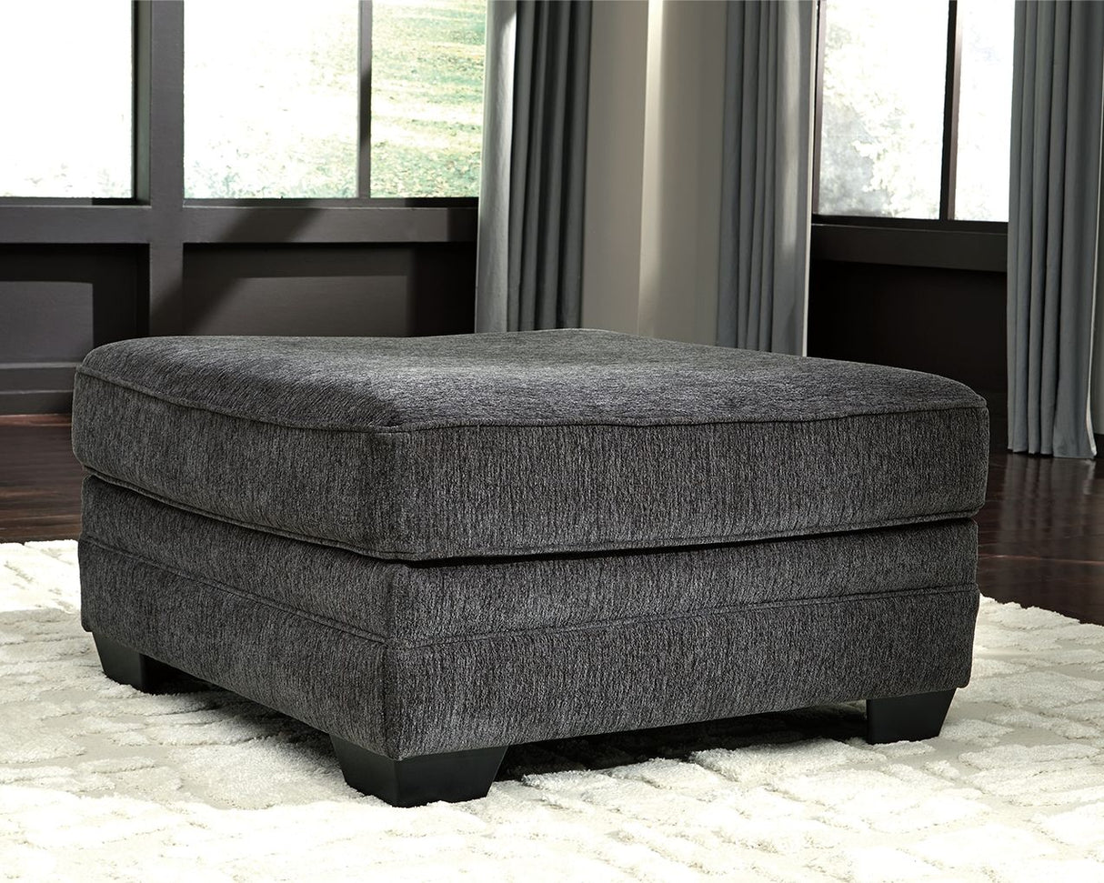 Tracling - Slate - Oversized Accent Ottoman by Benchcraft® | Bel Furniture