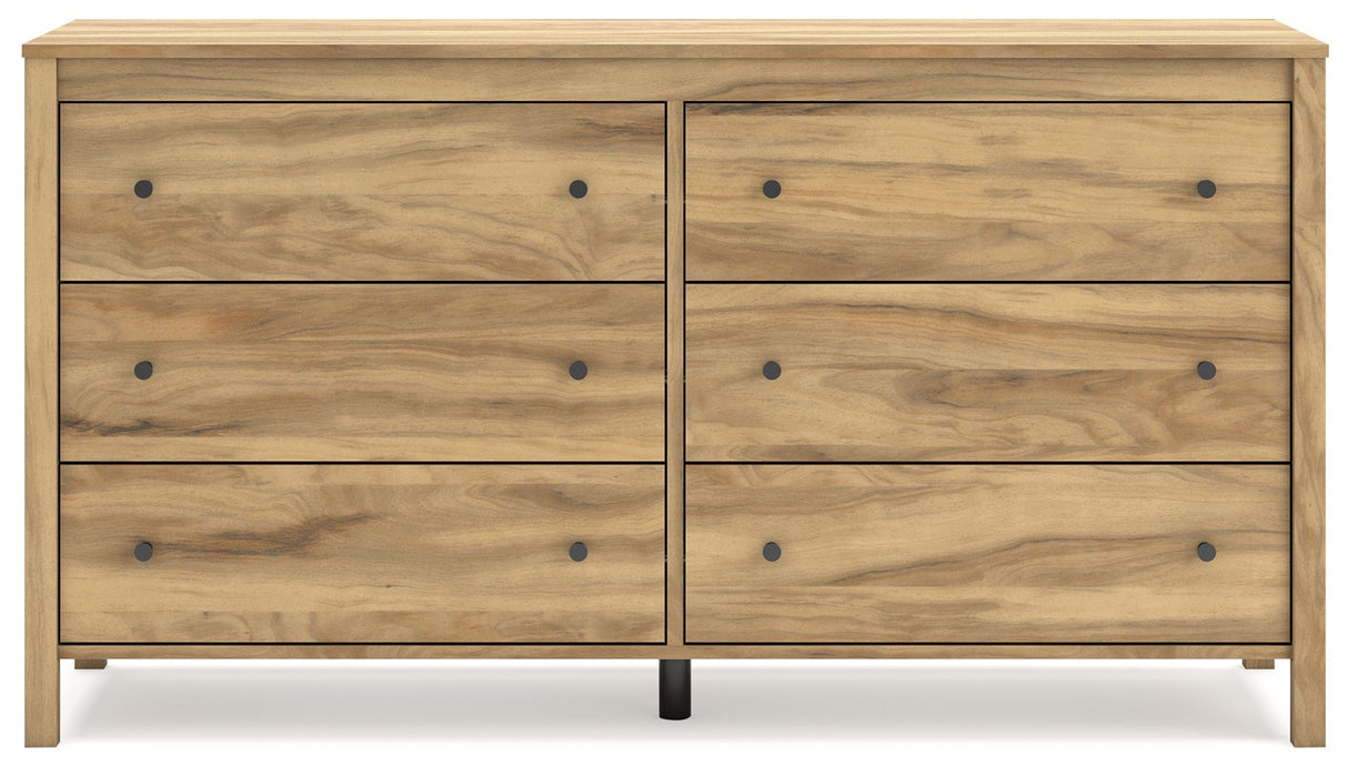Bermacy - Light Brown - Six Drawer Dresser by Signature Design by Ashley® | Bel Furniture