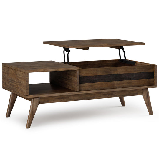 Clarkson - Rustic Table Dark Brown Coffee Tables by Simpli-Home | Bel Furniture