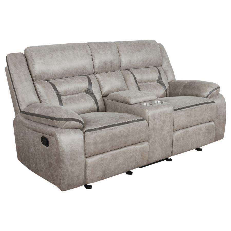 Greer - Upholstered Reclining Sofa Set by CoasterEveryday | Bel Furniture