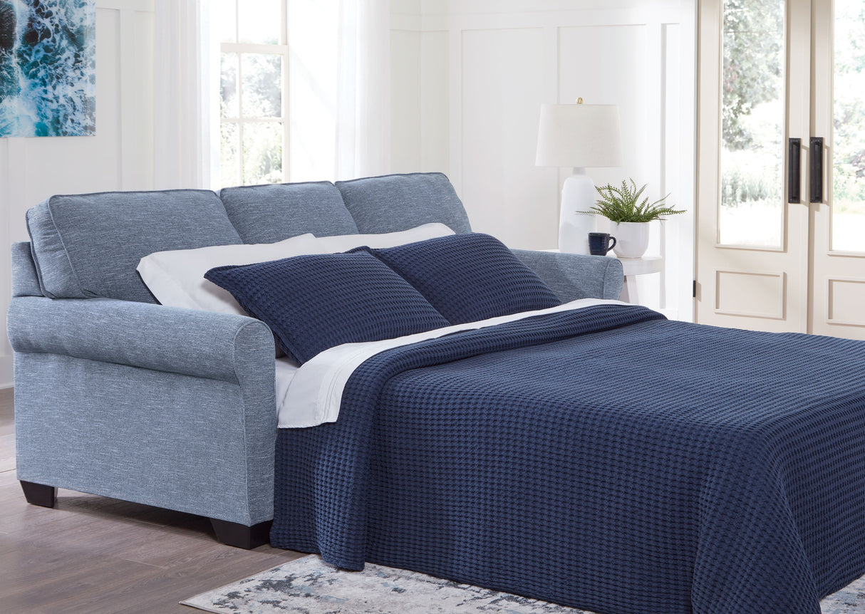 Carissa Manor - Denim - Queen Sofa Sleeper by Benchcraft® | Bel Furniture