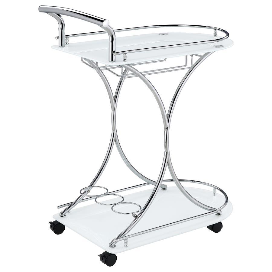 Elfman - 2-Shelve Serving Cart by CoasterEveryday | Bel Furniture