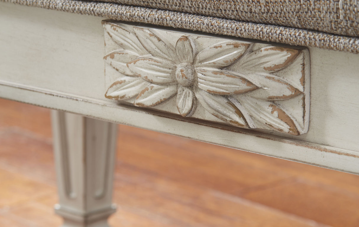 Realyn - Antique White - Accent Bench by Signature Design by Ashley® | Bel Furniture