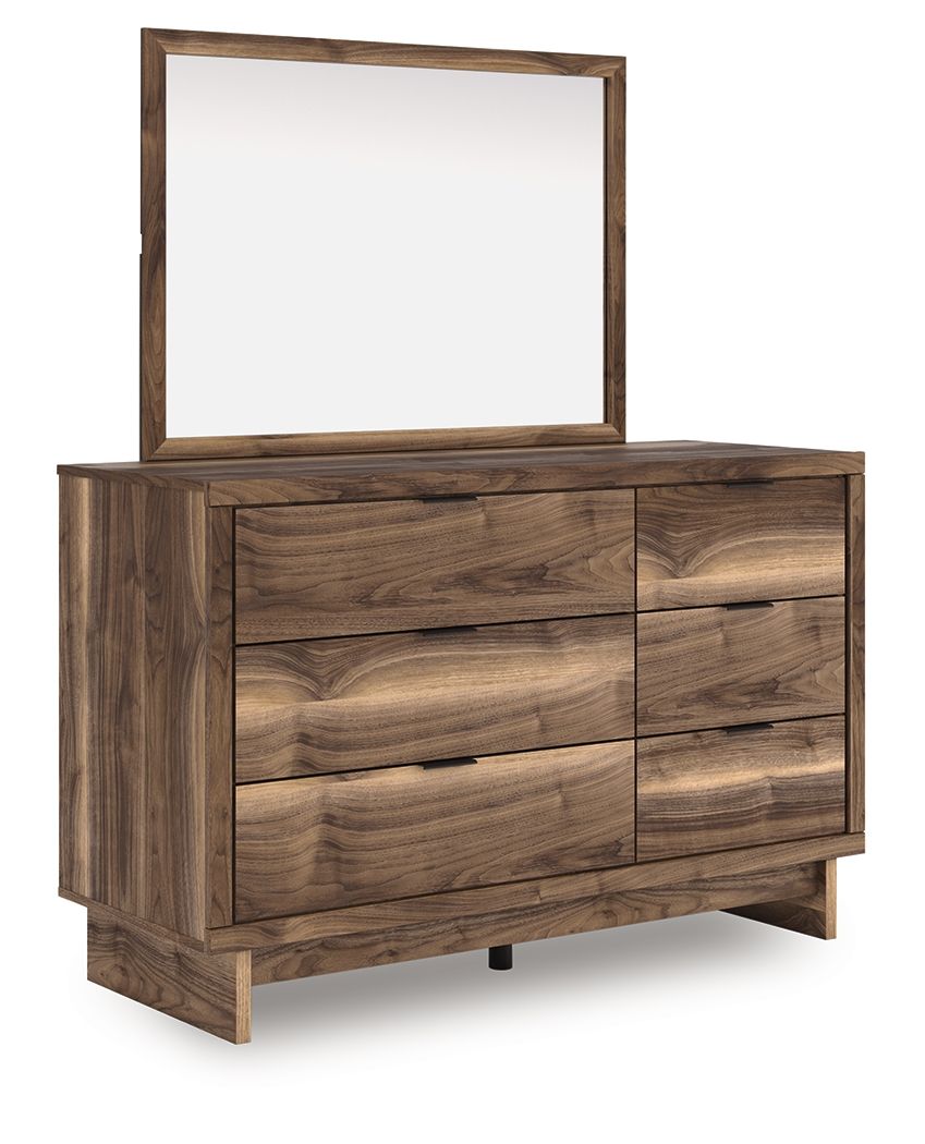 Chirason - Brown - Dresser And Mirror by Signature Design by Ashley® | Bel Furniture