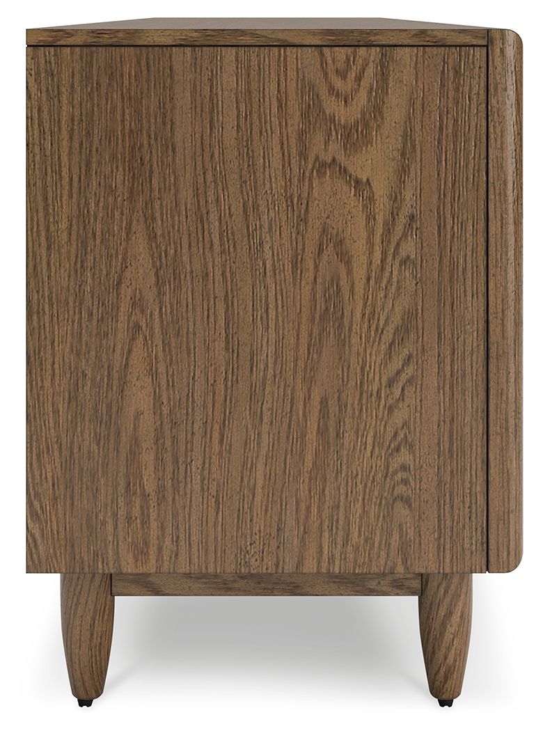 Roanhowe - Brown - Extra Large TV Stand by Signature Design by Ashley® | Bel Furniture