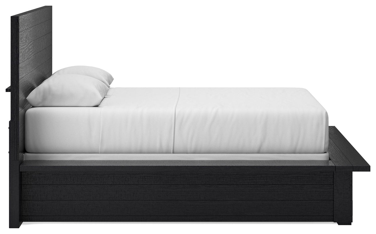 Londer - Black - Queen Panel Bed by Millennium® by Ashley | Bel Furniture