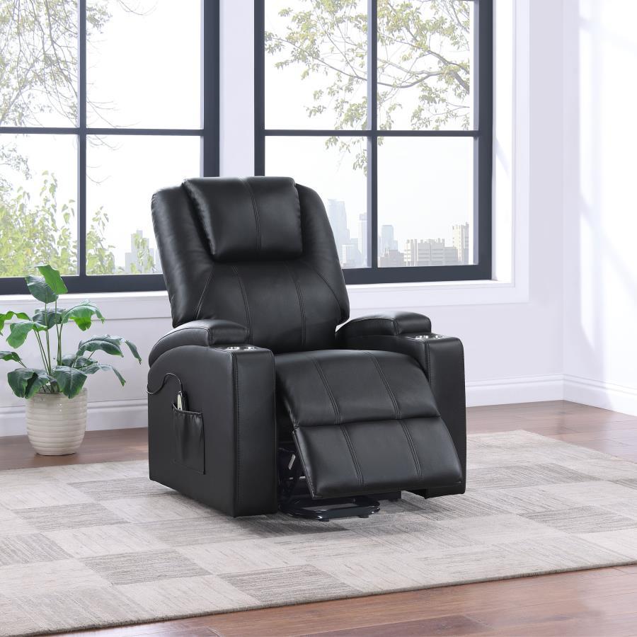 Armstrong - Upholstered Power Lift Massage Recliner by Coaster Fine Furniture | Bel Furniture