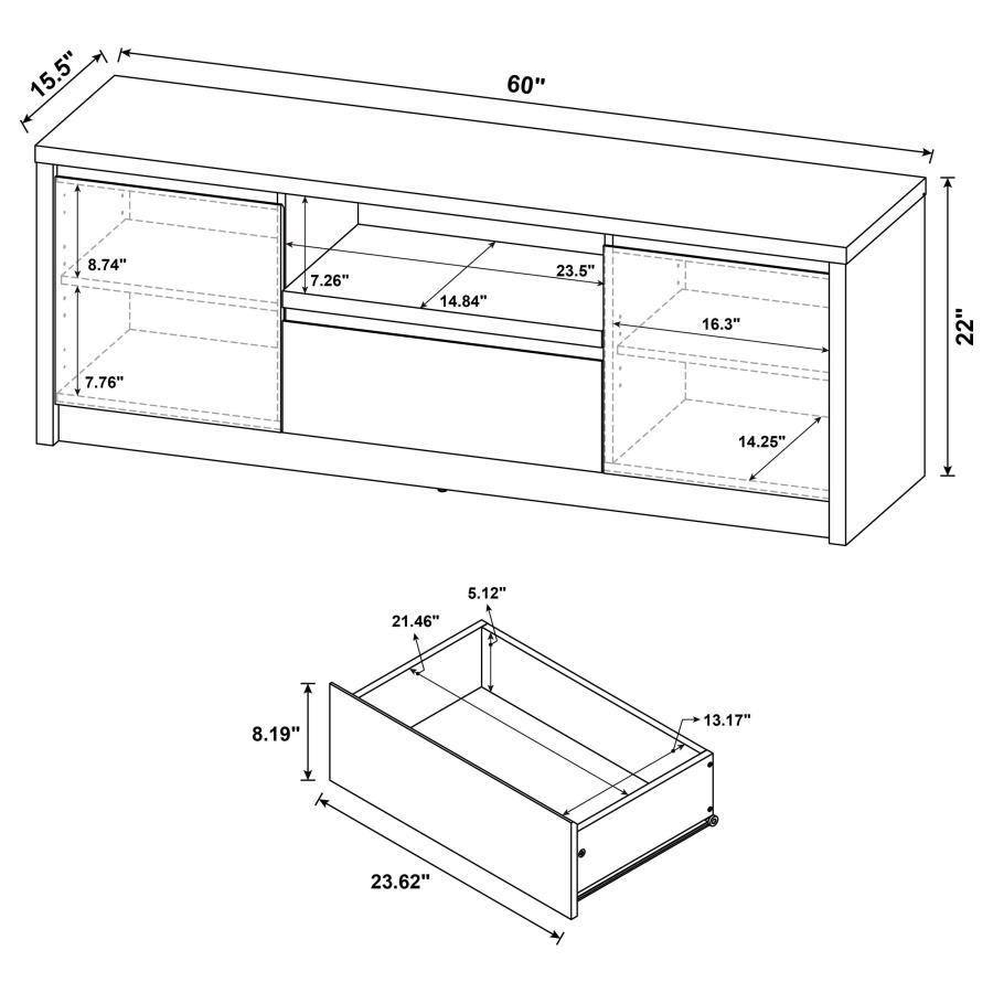 Winfield - 3-Piece Entertainment Center TV Stand by Coaster Fine Furniture | Bel Furniture