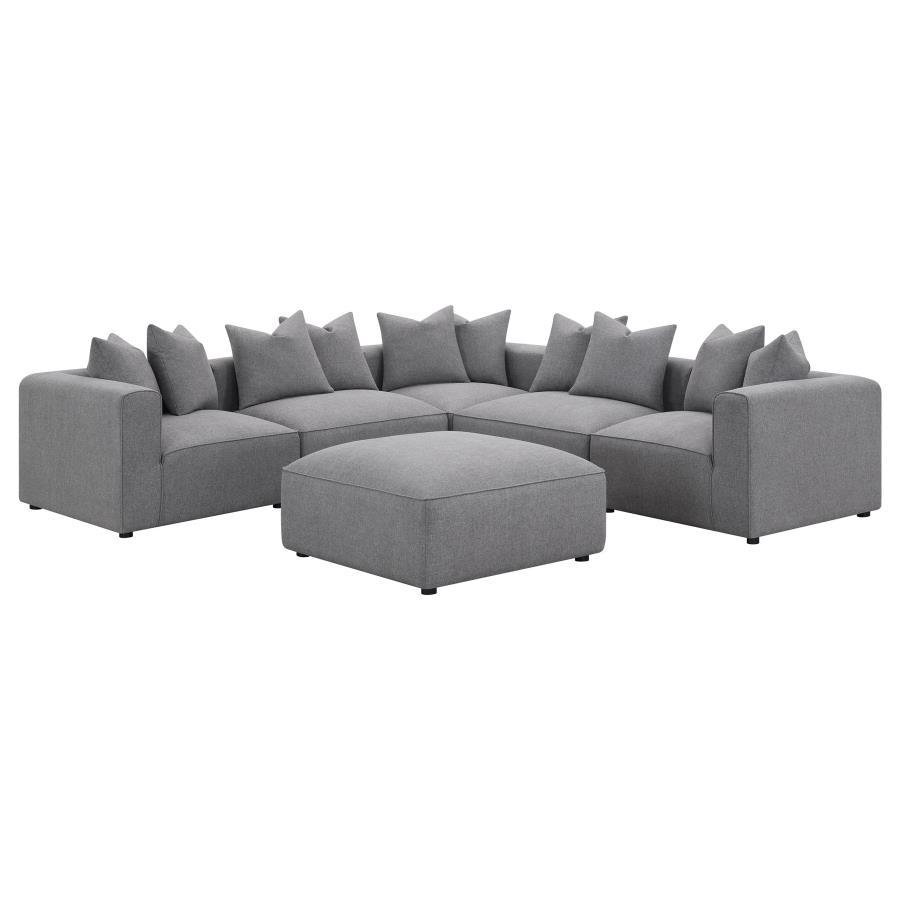 Jennifer - Square Upholstered Ottoman by CoasterElevations | Bel Furniture