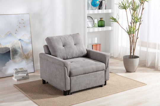 Hannah - Woven Convertible Armchair by Lilola Home | Bel Furniture