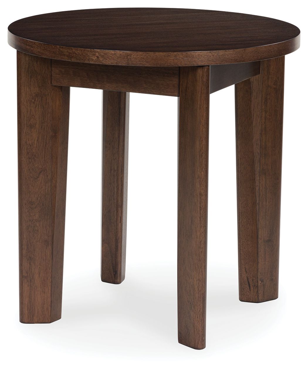 Korestone 2 - Dark Brown - Round End Table by Signature Design by Ashley® | Bel Furniture