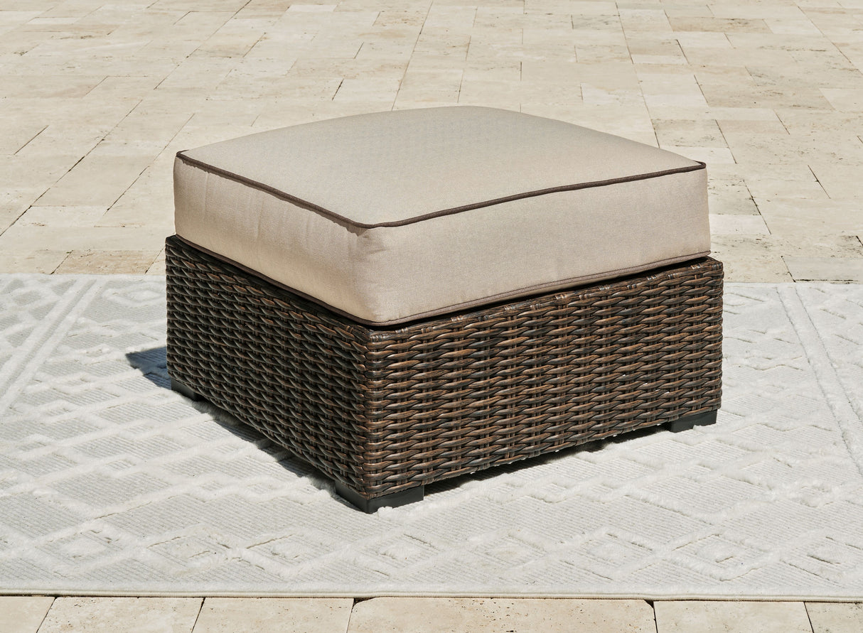 Coastline Bay - Brown - Ottoman With Cushion by Signature Design by Ashley® | Bel Furniture