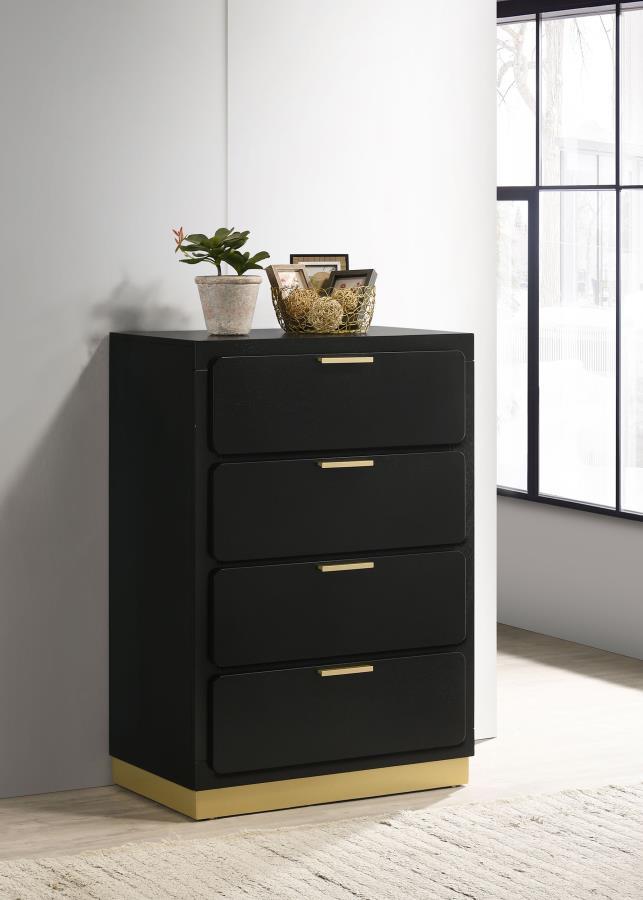 Caraway - 4-Drawer Bedroom Chest by Coaster Fine Furniture | Bel Furniture
