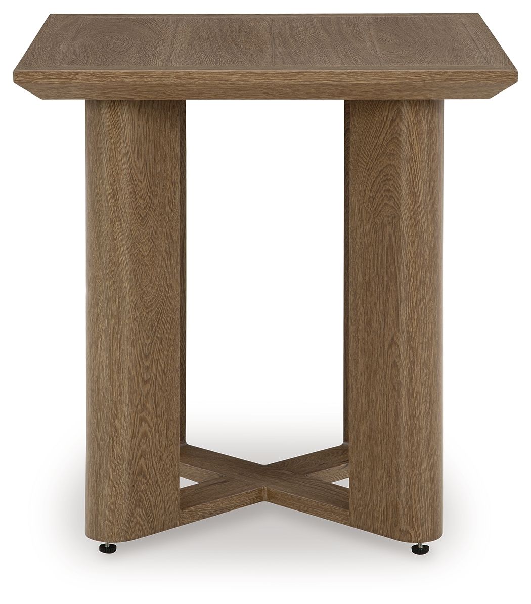 Serene Bay - Dark Brown - Square End Table by Signature Design by Ashley® | Bel Furniture