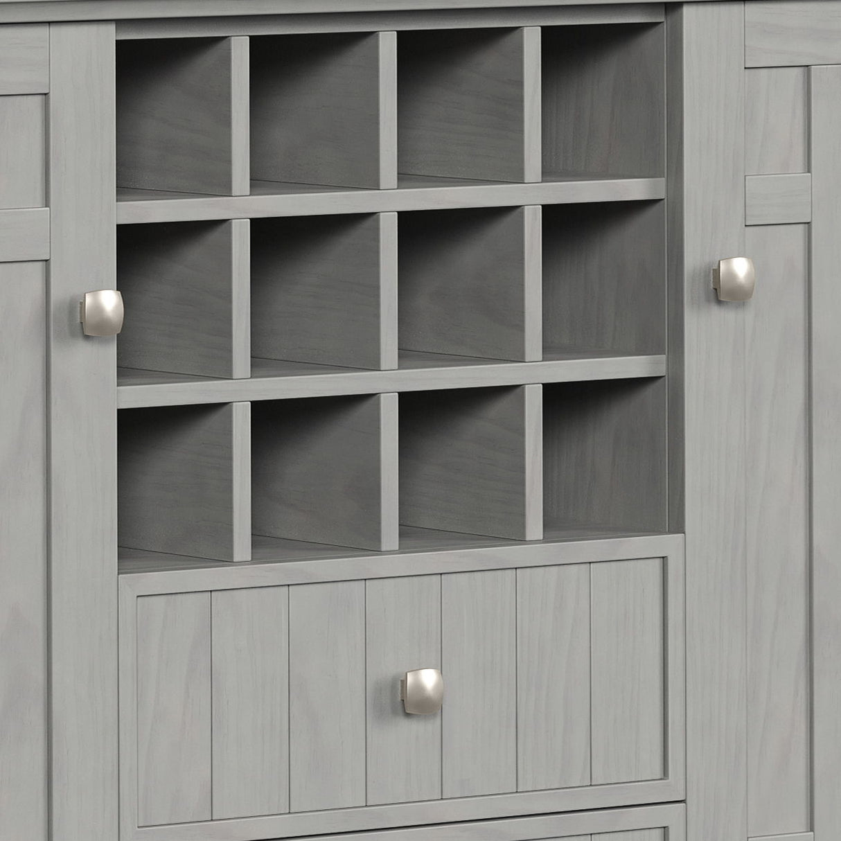 Bedford - Sideboard Buffet And Wine Rack by Simpli-Home | Bel Furniture