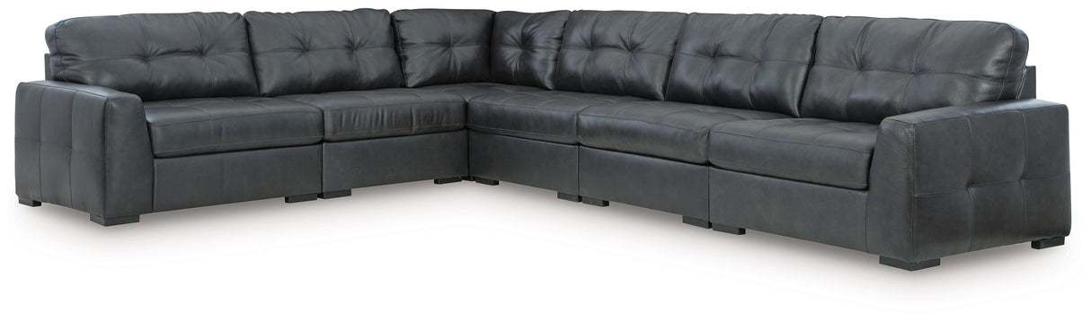 Brindley Pier - Sectional Black 6-Piece Sectional by Signature Design by Ashley® | Bel Furniture