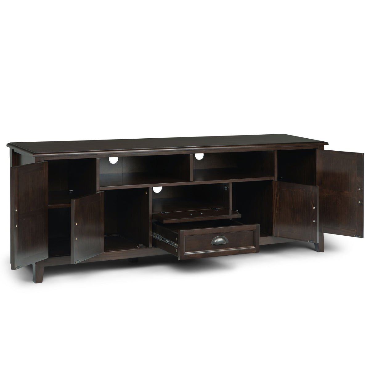 Burlington - TV Media Stand by Simpli-Home | Bel Furniture