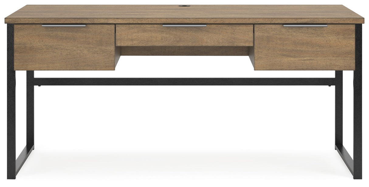 Montia - Light Brown - Home Office Desk by Signature Design by Ashley® | Bel Furniture