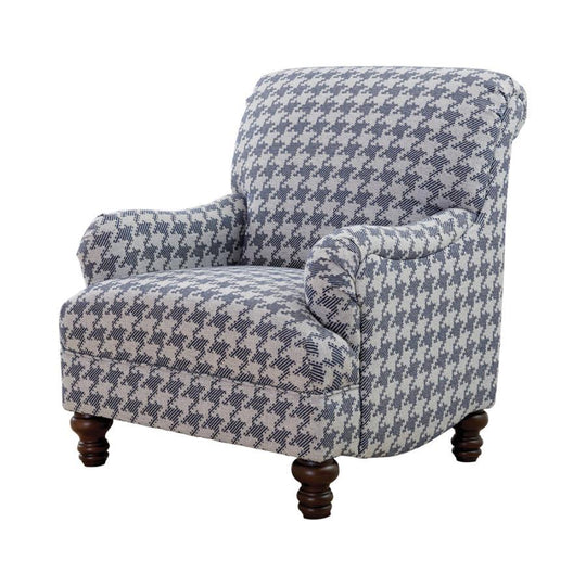 Glenn - Upholstered English Arm Accent Chair Blue by CoasterElevations | Bel Furniture