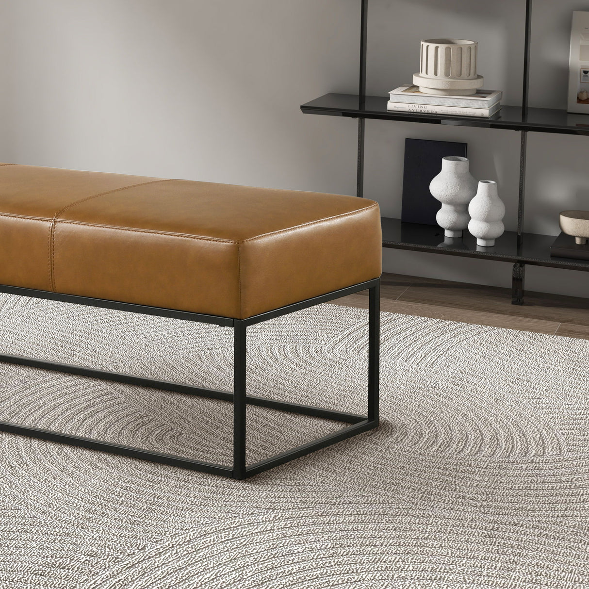 Odessa - Bench - Tan by Ashcroft Furniture | Bel Furniture