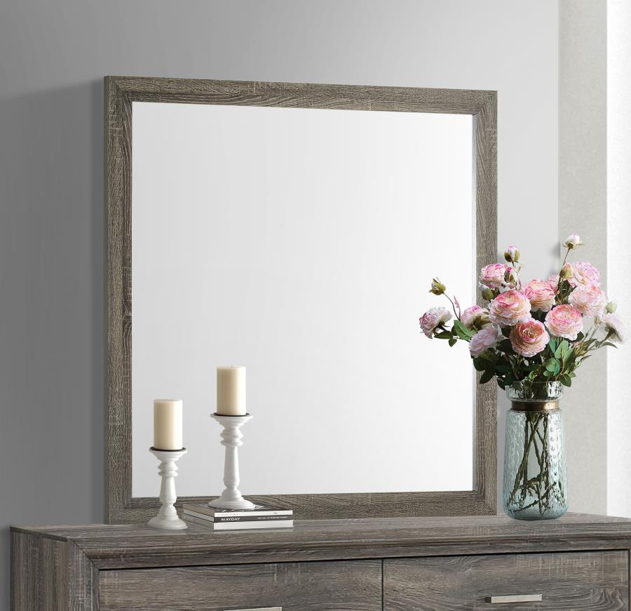 Wright - Dresser Mirror - Brown Oak by Coaster Fine Furniture | Bel Furniture