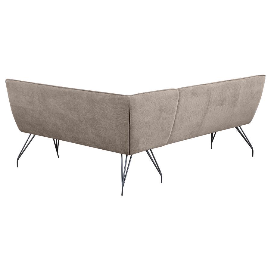 Dodson - Fabric Upholstered L-Shaped Nook Dining Bench by Coaster Fine Furniture | Bel Furniture