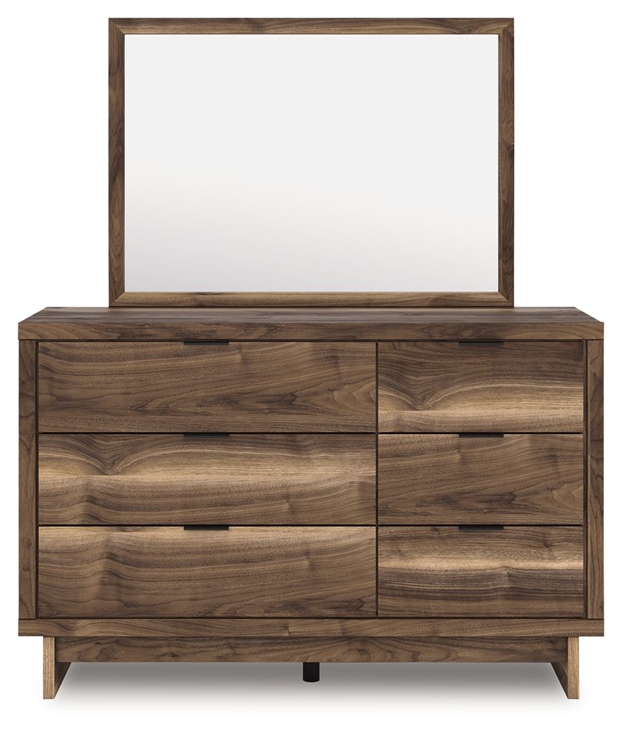Chirason - Brown - Dresser And Mirror by Signature Design by Ashley® | Bel Furniture