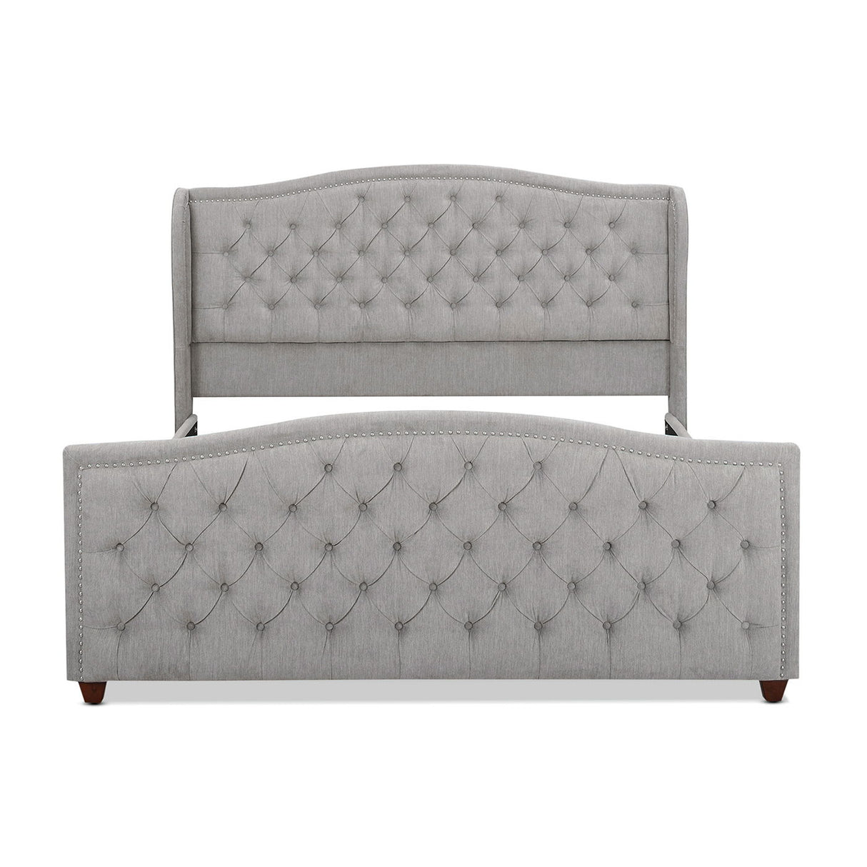 Marcella - Upholstered Shelter Headboard Bed Set by Jennifer Taylor Home | Bel Furniture
