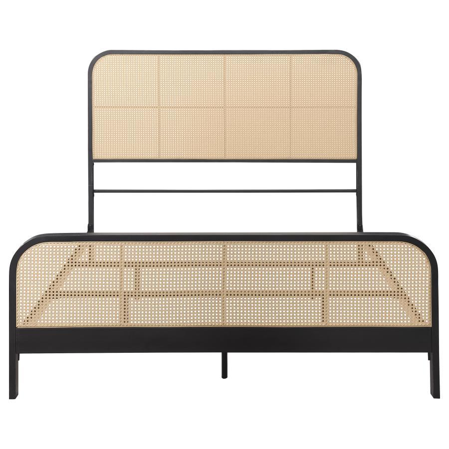 Lanewood - Open Cane Rattan Metal Bed by Coaster Fine Furniture | Bel Furniture