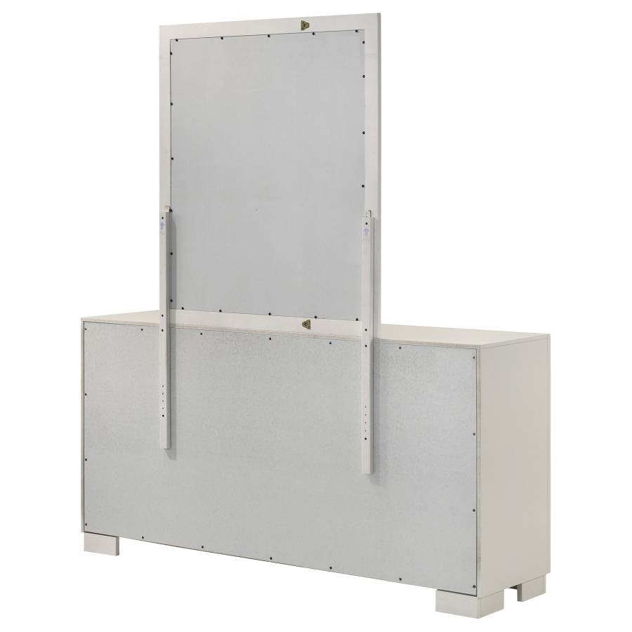 Jessica - 6-Drawer Dresser With Mirror by CoasterEssence | Bel Furniture