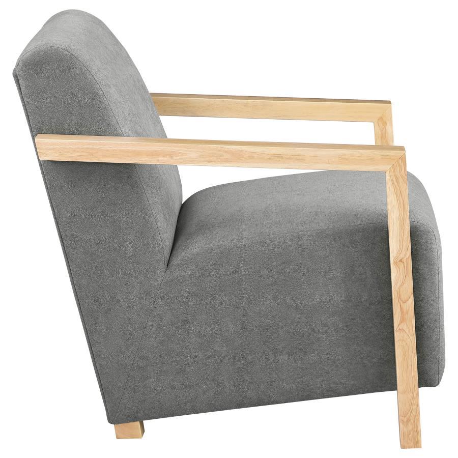 Diego - Upholstered Accent Arm Chair With Wood Arms by CoasterEveryday | Bel Furniture