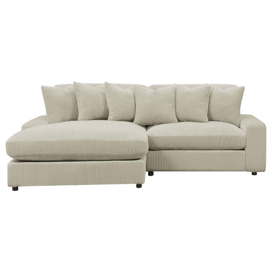 Blaine - Upholstered Reversible Chaise Sectional Sofa by Coaster Fine Furniture | Bel Furniture