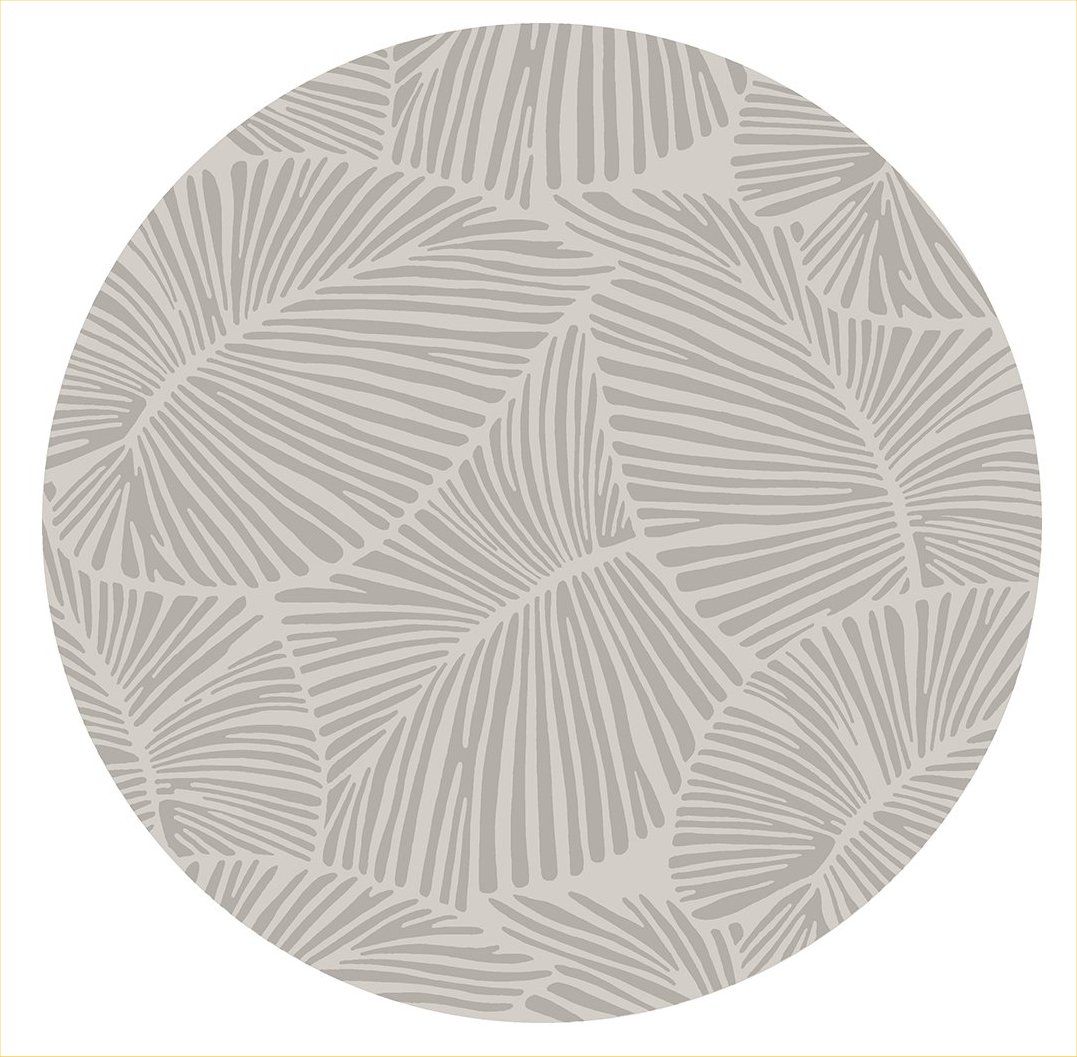 Curve - Round Rug Gray 4' x 6' by Icona Home Decor | Bel Furniture