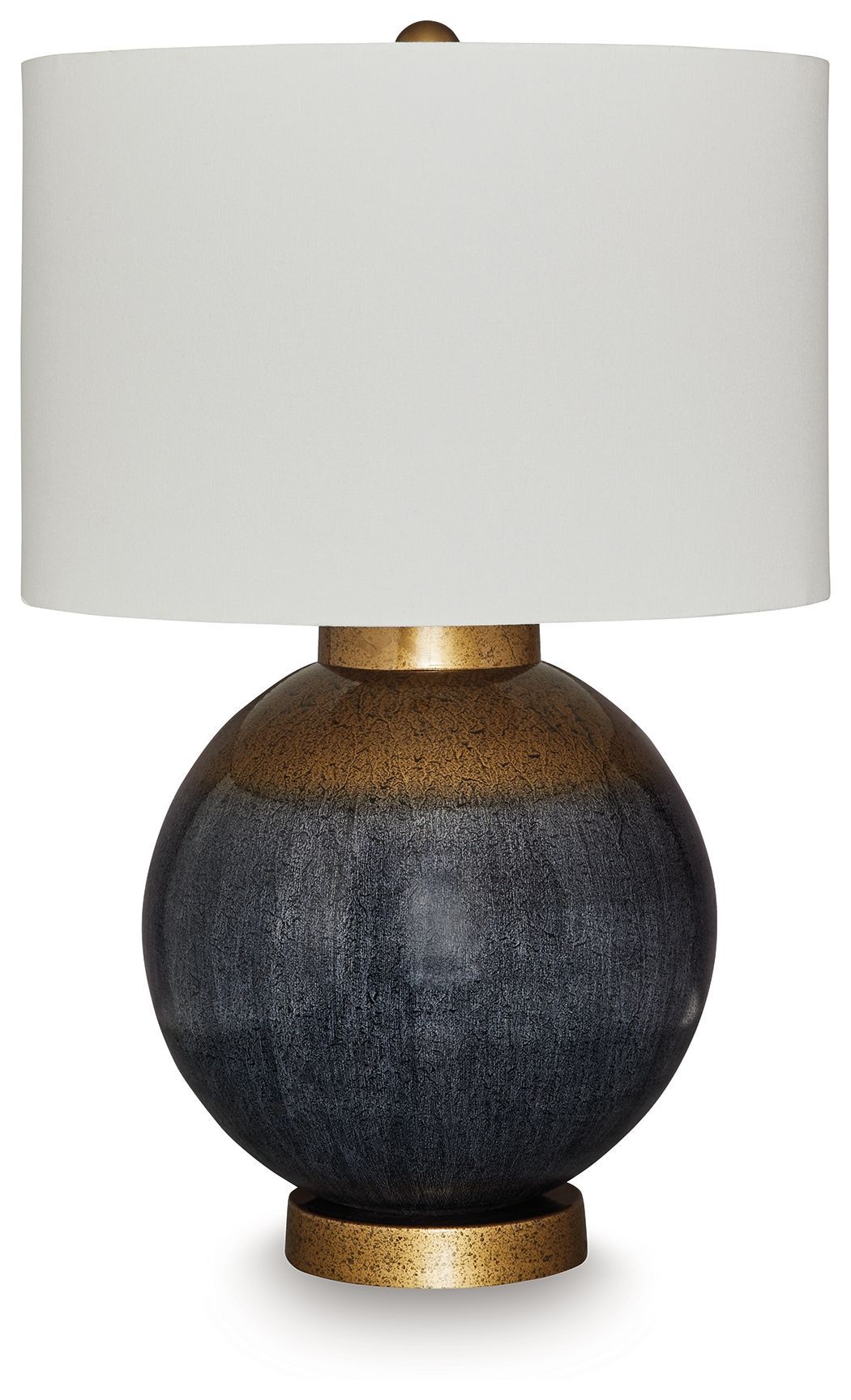 Adara - Blue / Gold Finish - Metal Table Lamp by Signature Design by Ashley® | Bel Furniture