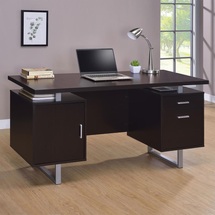 Lawtey - 2-Drawer Computer Desk by CoasterEveryday | Bel Furniture
