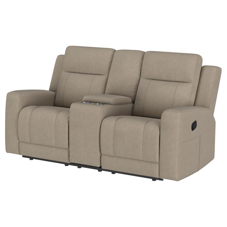 Brentwood - Upholstered Motion Reclining Loveseat by Coaster Fine Furniture | Bel Furniture