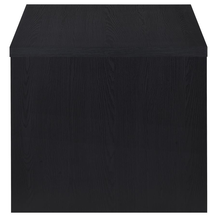 Knapp - Engineered Wood Square Side End Table - Black by Coaster Fine Furniture | Bel Furniture
